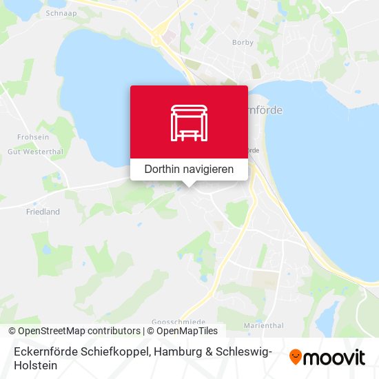 Eckernförde Schiefkoppel Karte
