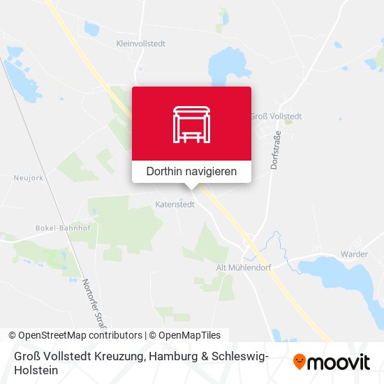 Groß Vollstedt Kreuzung Karte