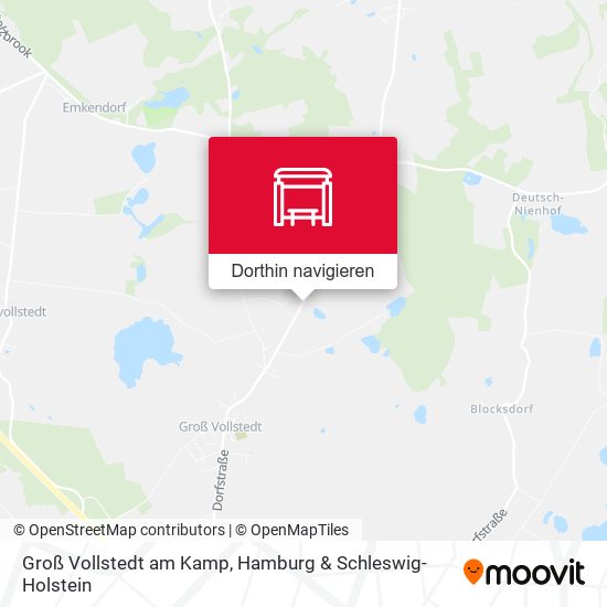 Groß Vollstedt am Kamp Karte