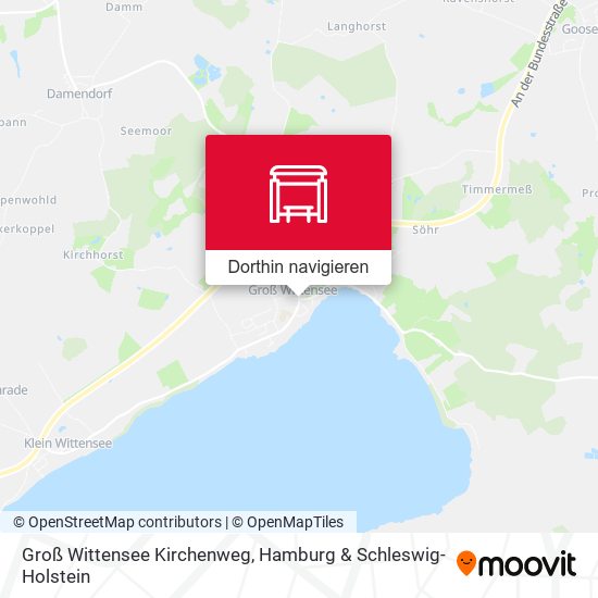 Groß Wittensee Kirchenweg Karte