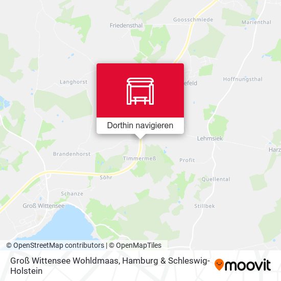 Groß Wittensee Wohldmaas Karte