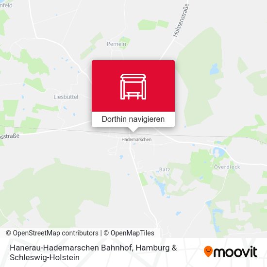 Hanerau-Hademarschen Bahnhof Karte