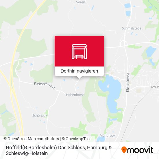 Hoffeld(B Bordesholm) Das Schloss Karte