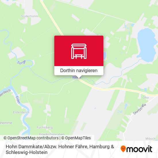 Hohn Dammkate / Abzw. Hohner Fähre Karte