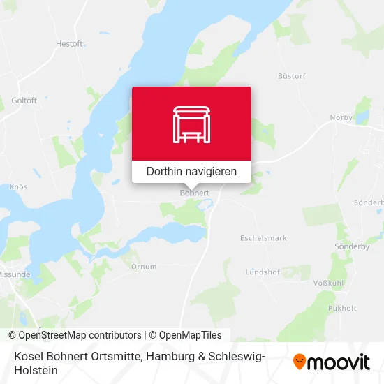 Kosel Bohnert Ortsmitte Karte