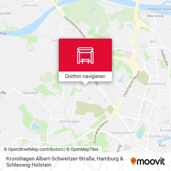 Kronshagen Albert-Schweitzer-Straße Karte