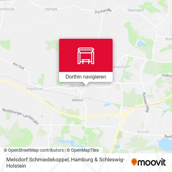 Melsdorf Schmiedekoppel Karte