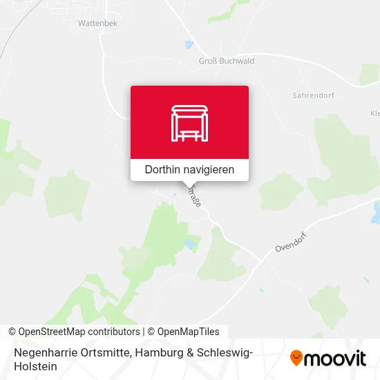 Negenharrie Ortsmitte Karte