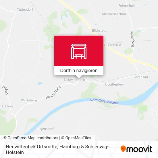 Neuwittenbek Ortsmitte Karte