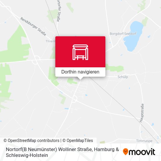 Nortorf(B Neumünster) Wolliner Straße Karte