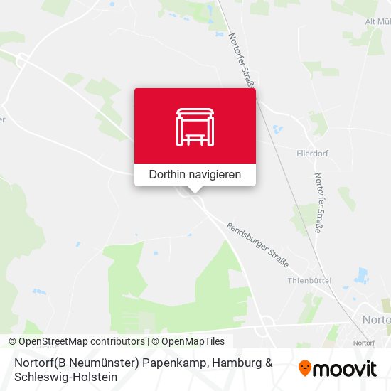 Nortorf(B Neumünster) Papenkamp Karte