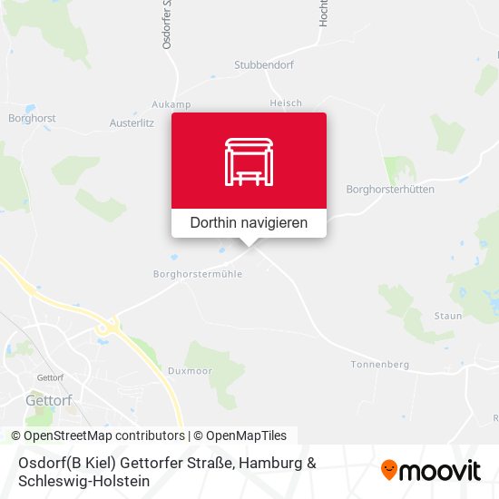Osdorf(B Kiel) Gettorfer Straße Karte