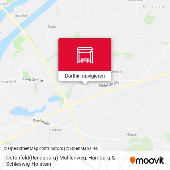 Ostenfeld(Rendsburg) Mühlenweg Karte