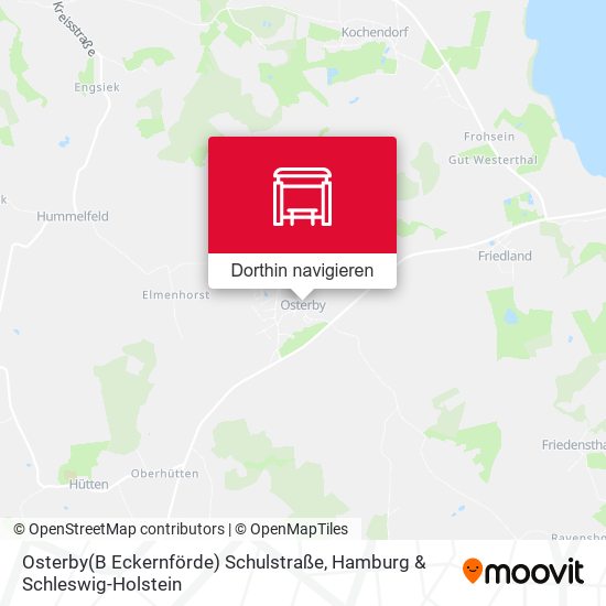 Osterby(B Eckernförde) Schulstraße Karte