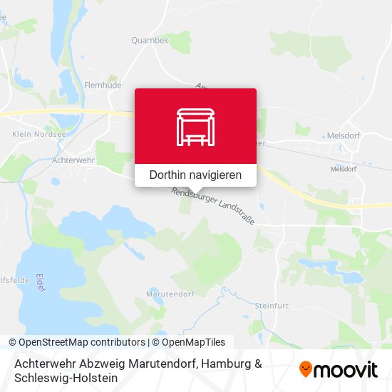 Achterwehr Abzweig Marutendorf Karte