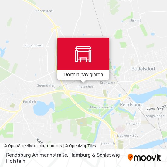 Rendsburg Ahlmannstraße Karte