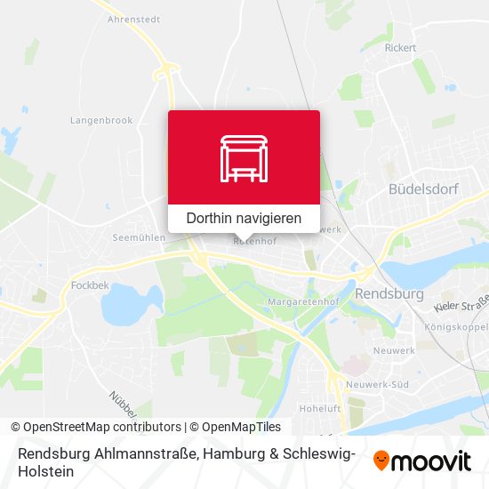 Rendsburg Ahlmannstraße Karte