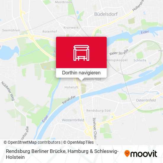 Rendsburg Berliner Brücke Karte