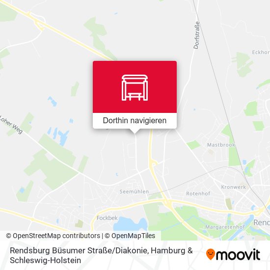 Rendsburg Büsumer Straße / Diakonie Karte