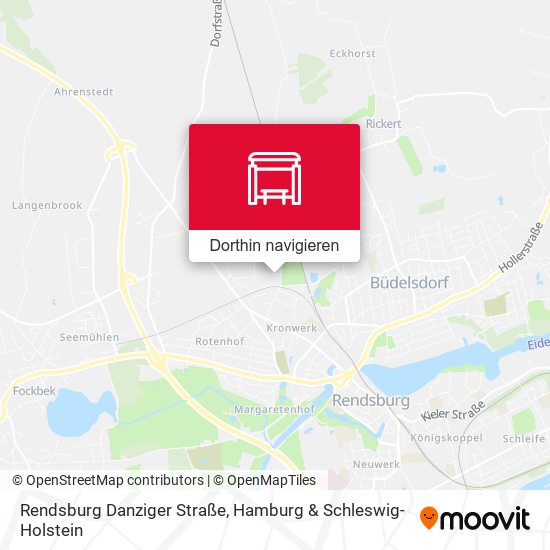 Rendsburg Danziger Straße Karte