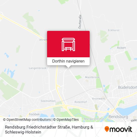 Rendsburg Friedrichstädter Straße Karte