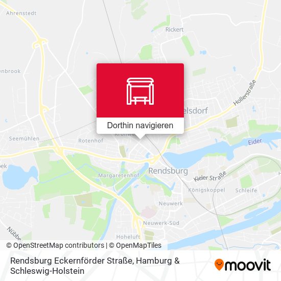 Rendsburg Eckernförder Straße Karte