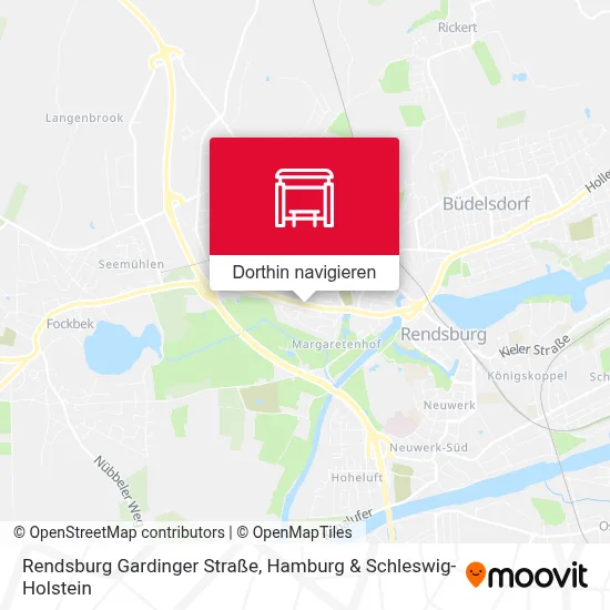 Rendsburg Gardinger Straße Karte