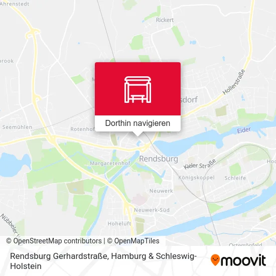 Rendsburg Gerhardstraße Karte