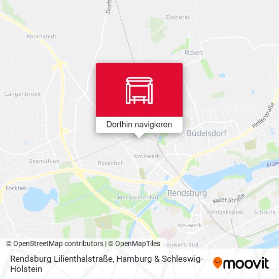 Rendsburg Lilienthalstraße Karte
