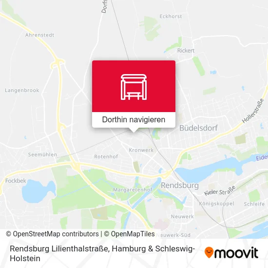Rendsburg Lilienthalstraße Karte