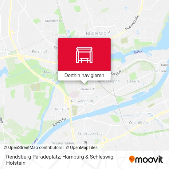 Rendsburg Paradeplatz Karte