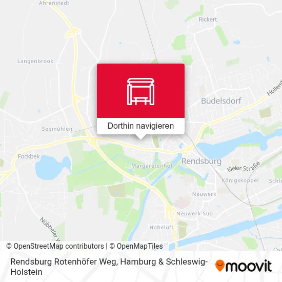Rendsburg Rotenhöfer Weg Karte