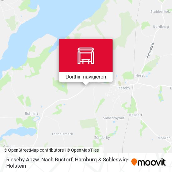 Rieseby Abzw. Nach Büstorf Karte