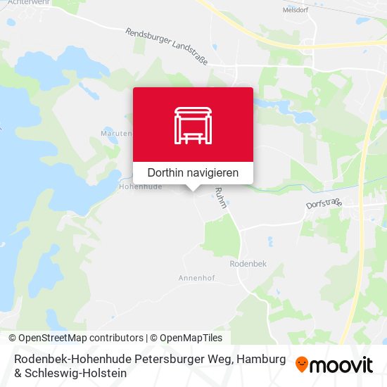 Rodenbek-Hohenhude Petersburger Weg Karte
