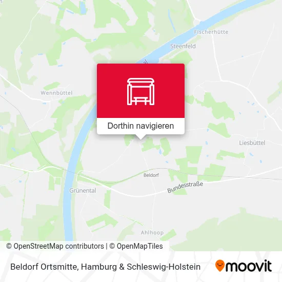 Beldorf Ortsmitte Karte