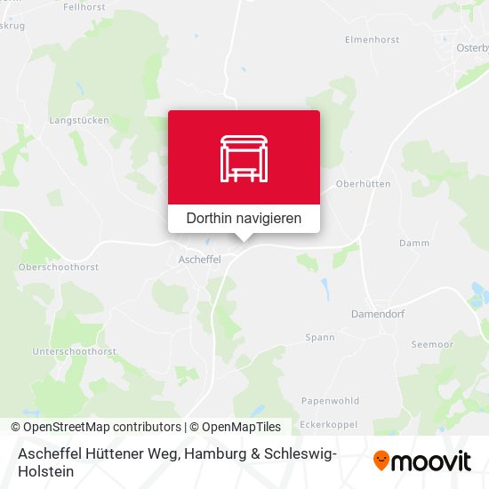Ascheffel Hüttener Weg Karte