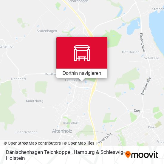 Dänischenhagen Teichkoppel Karte