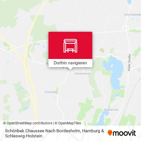 Schönbek Chaussee Nach Bordesholm Karte