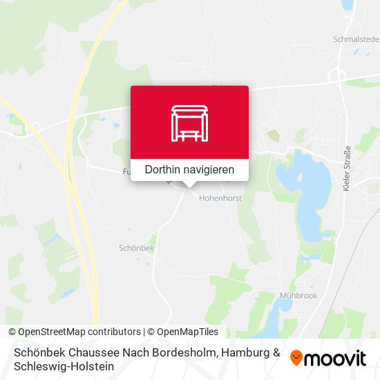 Schönbek Chaussee Nach Bordesholm Karte