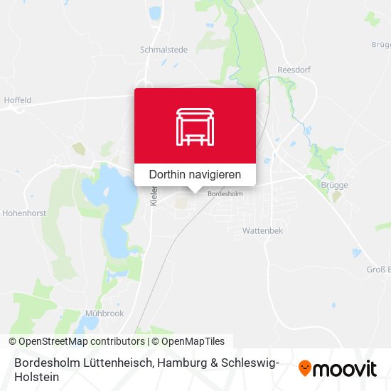 Bordesholm Lüttenheisch Karte