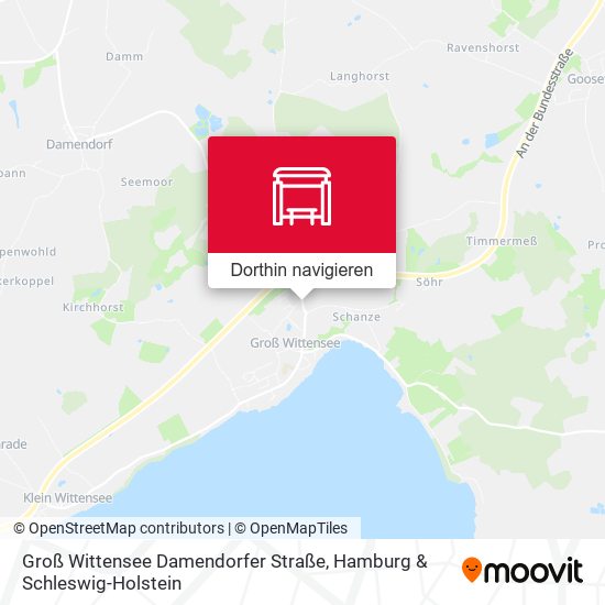 Groß Wittensee Damendorfer Straße Karte