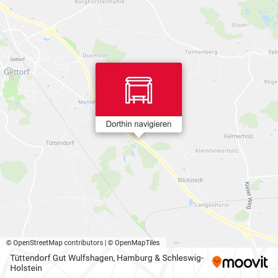 Tüttendorf Gut Wulfshagen Karte