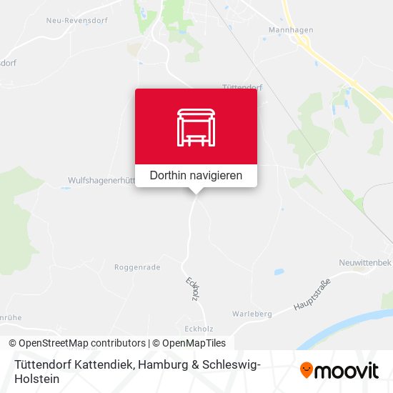 Tüttendorf Kattendiek Karte