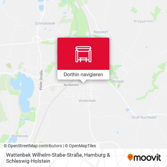 Wattenbek Wilhelm-Stabe-Straße Karte