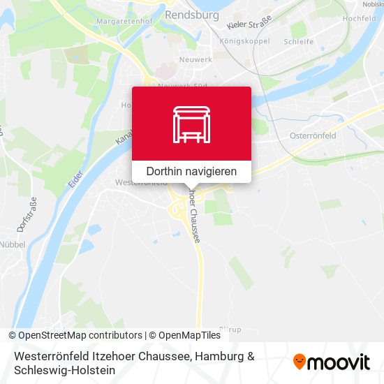 Westerrönfeld Itzehoer Chaussee Karte