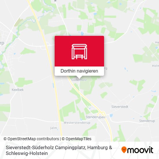 Sieverstedt-Süderholz Campingplatz Karte