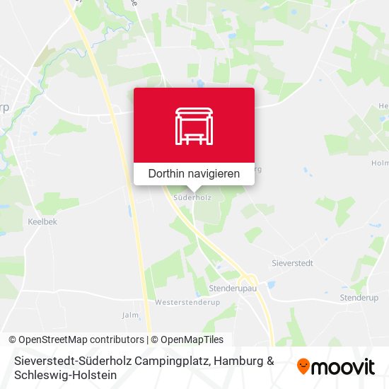 Sieverstedt-Süderholz Campingplatz Karte