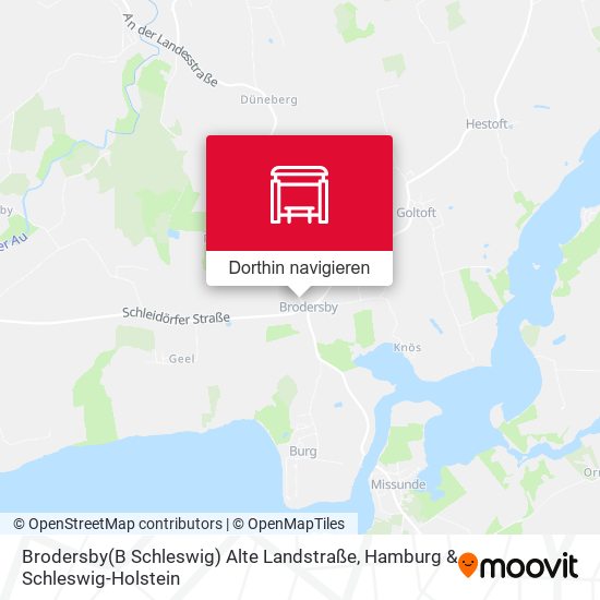 Brodersby(B Schleswig) Alte Landstraße Karte