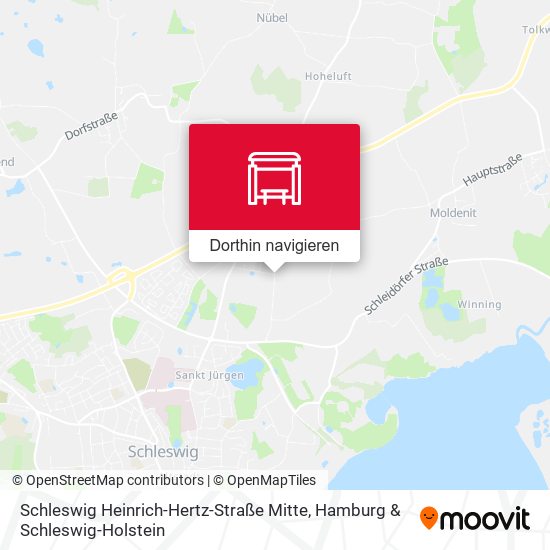 Schleswig Heinrich-Hertz-Straße Mitte Karte