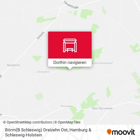 Börm(B Schleswig) Dreizehn Ost Karte